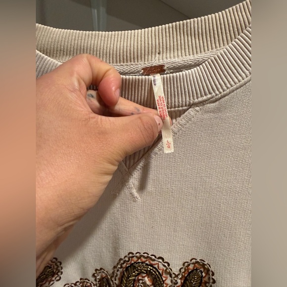 Free People Bali Drifter Embellished New York Crewneck - Picture 3 of 3